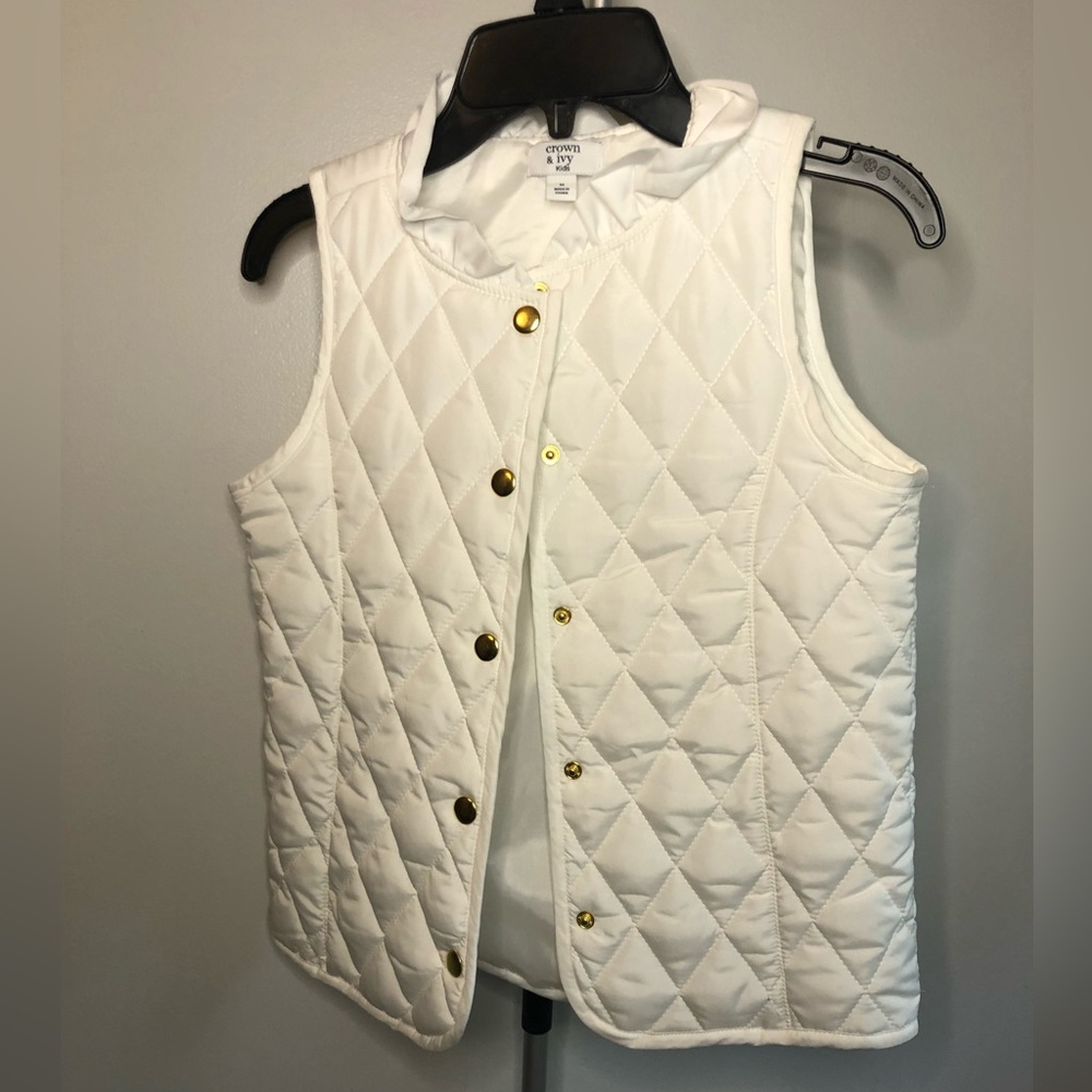 Crown & Ivy Kids quilted vest